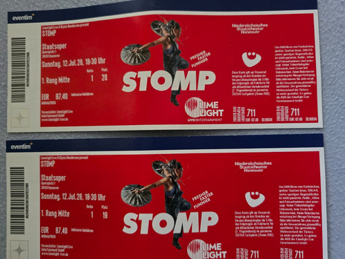 Karten für stomp - 2,
