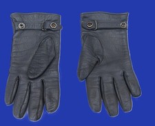 Bundeswehr  Original Lederhandschuhe  grau 7  1/2  getragen 1974 Vintage 