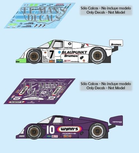 Aufkleber porsche 962c - aufkleber,