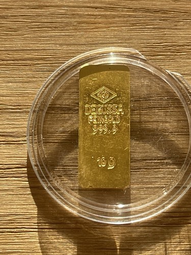 Degussa goldbarren 999 - 10, 999,9