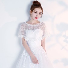 Damen Blumen Spitze Capelet