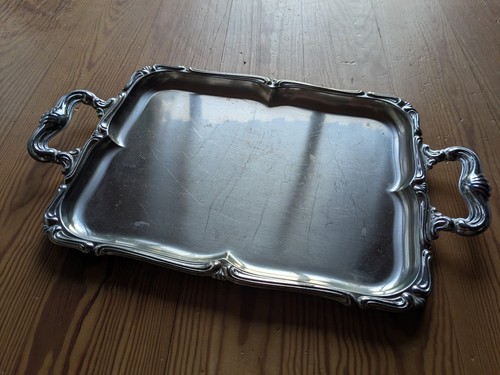 Tablett aus edelstahl 46 - tablett,