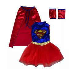 Kostüm Kinderkostüm Supergirl, Kleid Superheldin, M