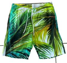 Badehose Größe M 48 50 * Badeshorts mit Innentasche  +Außentasche  Haiwaiimuster