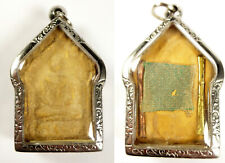 LP TIM PHRA KHUN PAEN BUDDHA AMULETT 2 TAKRUT + 1 x MÖNCHE GEWAND GEBISS AUS THAILAND 