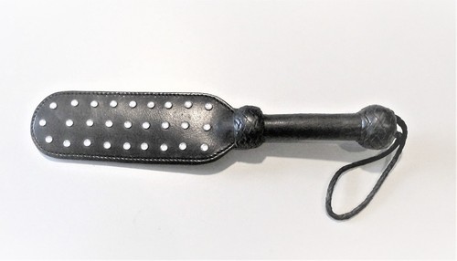 Paddel leder peitsche schwarz - peitsche,