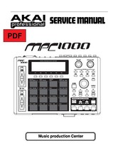 Akai MPC 1000 Service Manual mit elektronischem Schaltplan