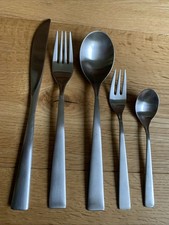 WMF Bellano Cromargan Edelstahl Besteck Set Matt 5 Teile