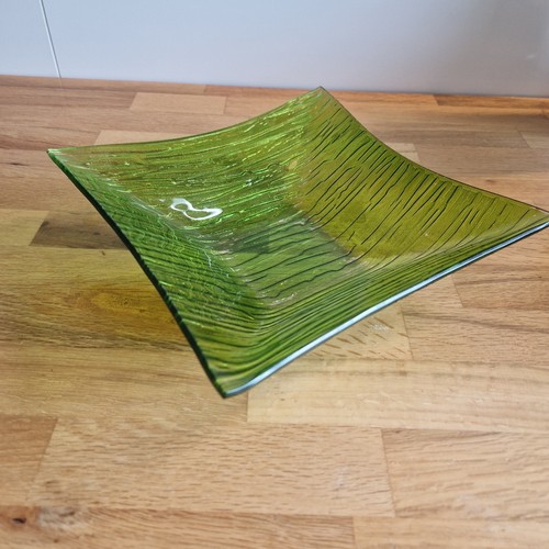 Quadratische glas dekoschale - quadratische, glas-dekoschale
