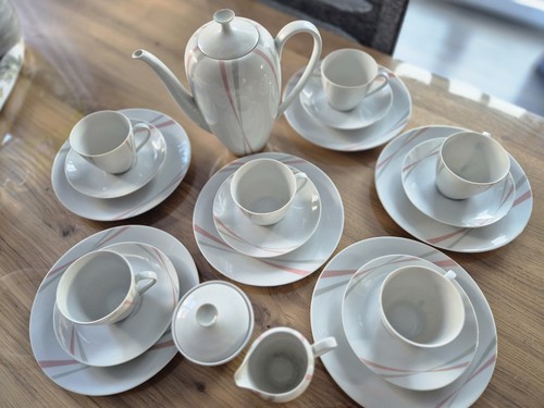 Retro porzellan kaffeeservice - retro,