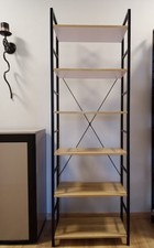  Standregal mit 6 Ebenen und Metallramen. Gebraucht. Selbstabholung.