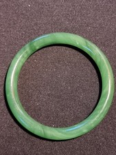 Armreif grün schweres glattes