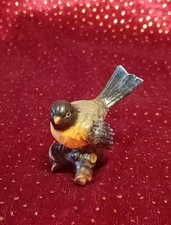 Krippenfigur, Ahorn, geschnitzt, coloriert, Vogel auf Ast, für Figuren h=16 cm