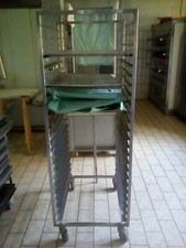 Stikkenwagen Backblechwagen Tablettwagen Edelstahl Regalwagen für Backbleche EN