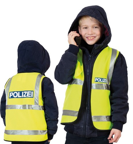 Polizei weste neon tlg - neon,, 1-tlg.