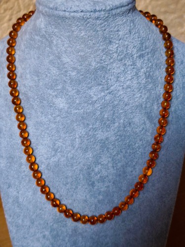 Bernsteinkette cognac natur 6 - bernsteinkette,