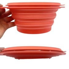 Tupperware Mini Max Faltschüssel 700 ml orange Vorrat Schüssel NEU
