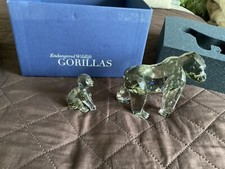 Swarovski Set Gorillas , Mutter mit Jungtier