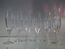 5 Sektgläser Bleikristall