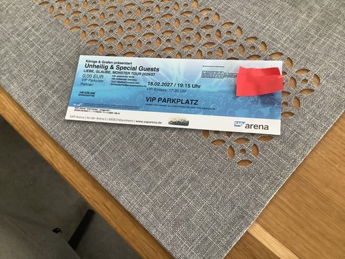 Vip parkticket für - parkticket, (