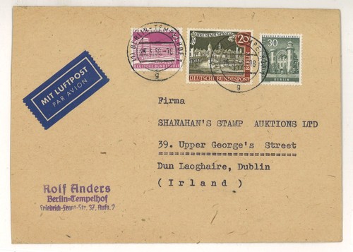 Berlin auslandsbrief luftpost - berlin,
