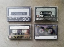 4 Stück Audio Kassetten C60