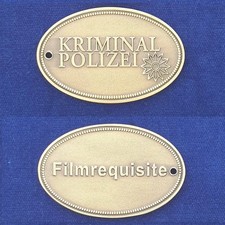 Dienstmarke Kriminalpolizei Filmrequisite Polizeimarke #1