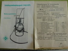 DDR, Bedienungsanleitung, Pomosa, Schädlingsbekämpfungsgerät, S 112/2 (FT)