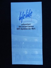 PROSPEKT AUS 1997,       3. HIFI EXPOSITION MÜNCHEN.LIFE LIKE, ZUSTAND SEHR GUT