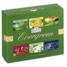 Ahmad Grüner Tee Set Evergreen 6 Teesorten 60 Teebeutel Grüntee Tea Collection 
