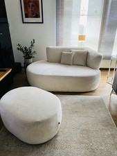 2sitzer recamiere mit hocker - 2sitzer/recamiere,