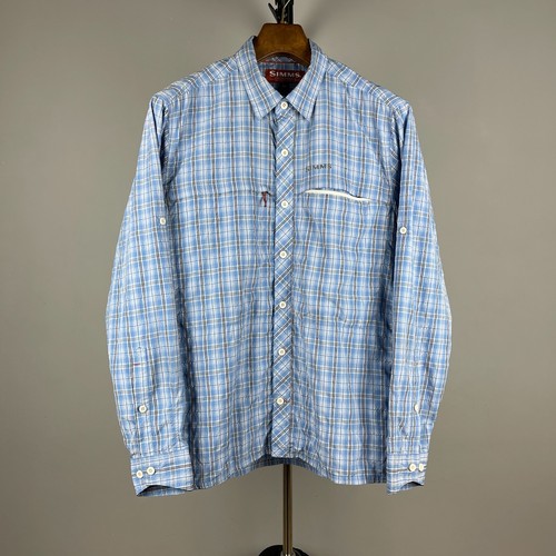 Simms herren blau kariertes - blau,
