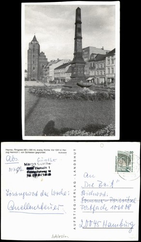 Postcard haynau chojnów - haynau,