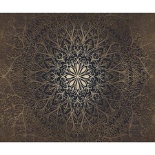 Mandala Ornament Braun VLIES