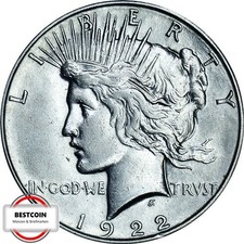 USA KM 150 One Peace Dollar von 1922 S in VZ  2340