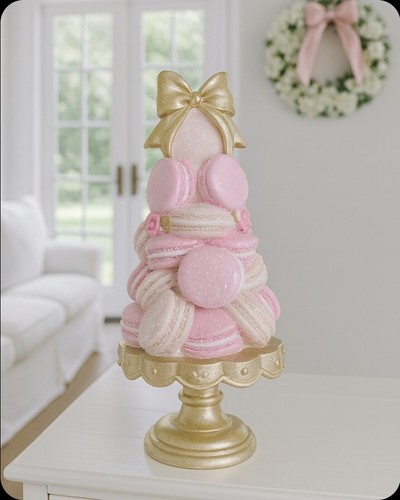 Macaron torte etagere rosa - macaron,
