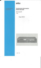 Braun Service Manual für Regie 550 D  Copy