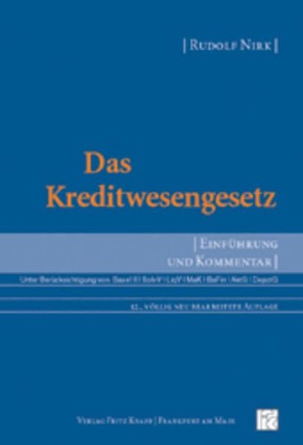 Das kreditwesengesetz - das,