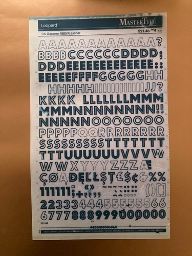 Mecanorma wie letraset - mecanorma,