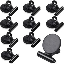 Magnetclips 10 Stück starke Magnetklammern 31mm für Whiteboard Kühlschrank Bü...