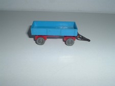 Wiking - LKW-Anhänger (Typ 5) - Pritsche Himmelblau, Chassis rot