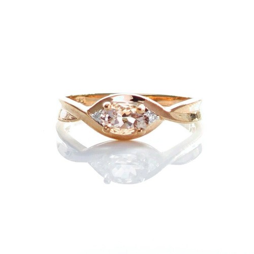 Morganit diamant ring kt - diamant, 9