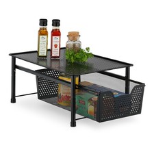 Schubladenregal Schubladenorganizer Ausziehregal Küchenregal stapelbar Gummifüße