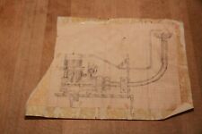 alter Plan Zeichnung einer