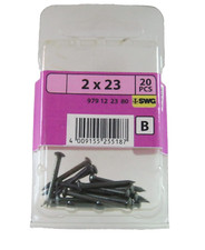 Nägel / Drahtstifte Rundkopf gebläut 2x23 mm