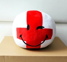 Neu Smiley World England Flagge Plüsch Ball Kissen Dekokissen Kuschelkissen 20cm