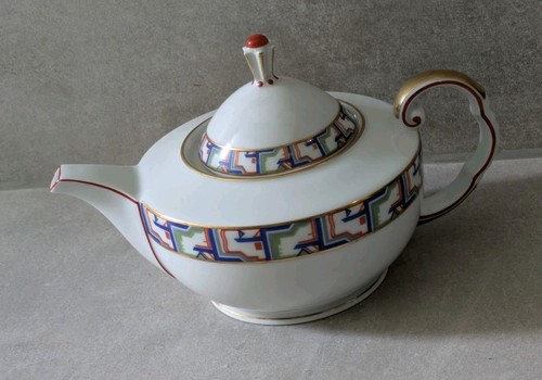Antik art deco teekanne - antik,
