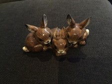 Goebel | Porzellanfigur Kaninchen-Trio 34-813 Hasenfigur 4/8