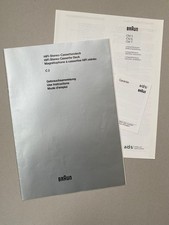 BRAUN Atelier HiFi-Stereo-Cassettendeck C2 / Gebrauchsanweisung + Stromlaufplan