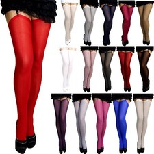 Klassische dickere Straps-Strümpfe 67 den zum ANSTRAPSEN 18 Farben, Gr S/M/L/XL